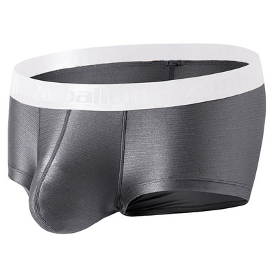 Ανδρικά σλιπ μπόξερ που αναπνέουν σέξι 4 χρώματα Επιλέξτε ανδρικό μπαούλο μόδας Cool εσώρουχα Κοντό σχέδιο U-Pouch