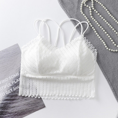 Σουτιέν χωρίς ραφές Γυναικεία Σταυρός λουράκι Ομορφιά Πίσω Κορυφή Εσώρουχα Sexy Pad Push Up Σουτιέν Γυναικεία ασύρματη αναπνέουσα Bralette бюстгальтер