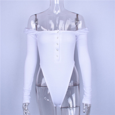 Βαμβακερή κάθετη λαιμόκοψη, σέξι με κουμπιά μακρύ μανίκι, μακρύ μασίφ κορμάκι, γυναικείο κορμάκι μόδας, άνοιξη καλοκαίρι 2019