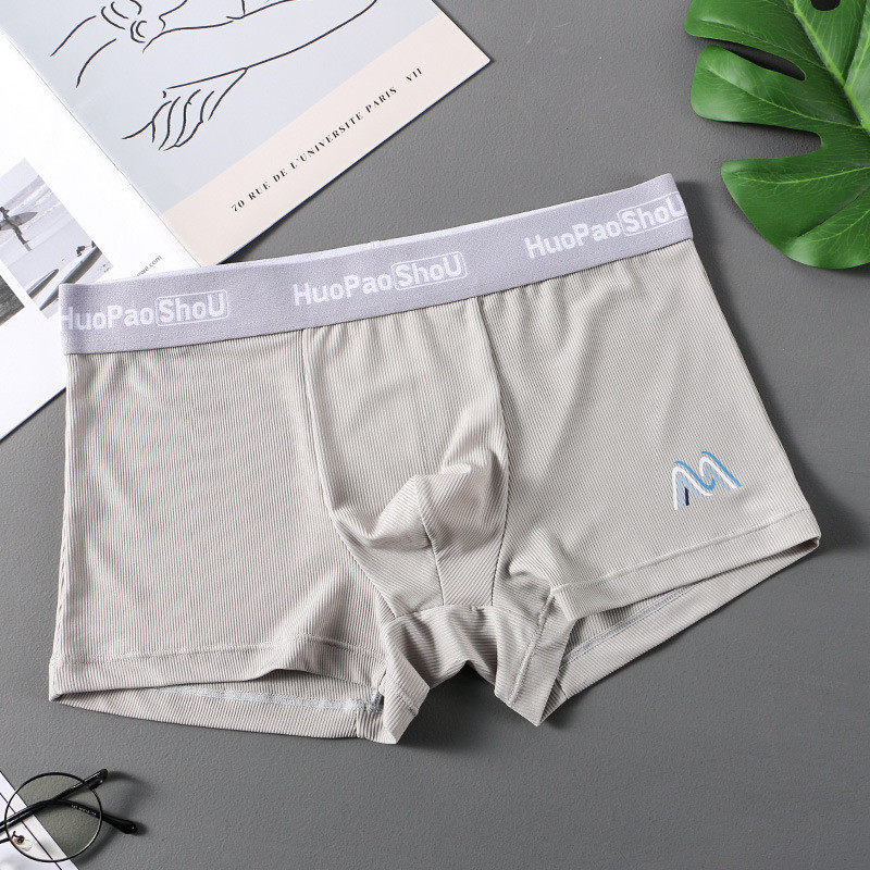 EXILIENS uhiuus Thin M Letter Boxer meeste aluspesu Pehme Bermuda Masculina Ropa Sisustus Meeste bokserid Calzoncillos Mees Suurus M-3XL