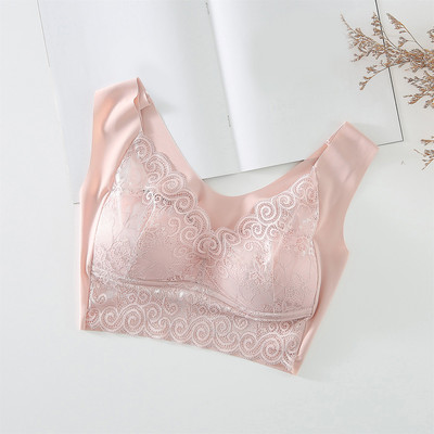 Γυναικεία Plus Size Lace Active σουτιέν Κατάλληλα για μικρά στήθη Δαντέλα σουτιέν Εσώρουχα Bralette που αναπνέουν Push Up Deep V Brassiere 2022