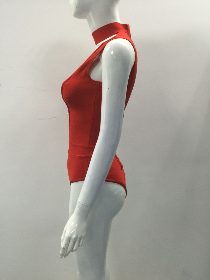 2017 Hot Sale Must Have Runway Fashion Choker Σχέδιο Στράπλες Χονδρική Γυναικεία Μπαντάζ Κορμάκι Μπανιέρα Μπανιέρα