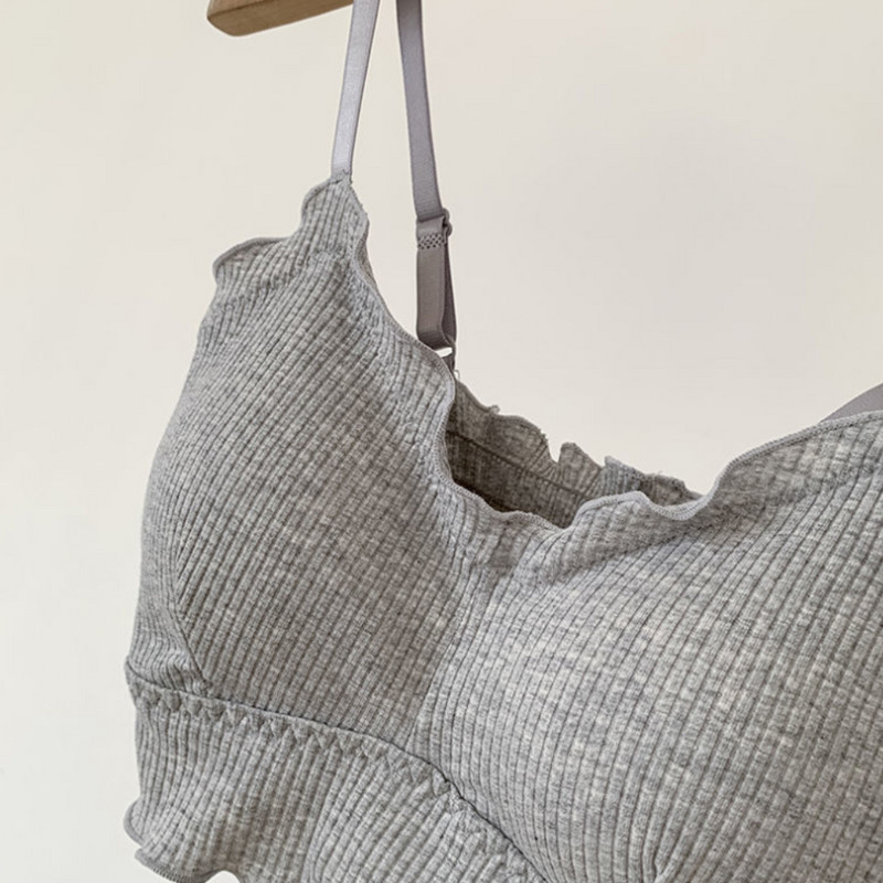 Sutien fără sârmă Top cu tub casual Femei Tank Crop Lenjerie de corp pentru femei Camolă dintr-o bucată Sutien fără oase Lenjerie sexy căptușită