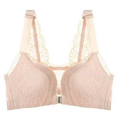 Sutien din dantelă Sutien pentru femei cu închidere în față Sutien sexy Sutien cu ridicare în față și închidere Sutien fără fir Sutien adunat moale Top Vest BCD