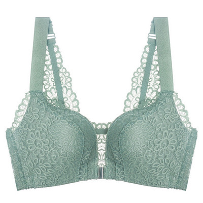 Sutien din dantelă Sutien pentru femei cu închidere în față Sutien sexy Sutien cu ridicare în față și închidere Sutien fără fir Sutien adunat moale Top Vest BCD