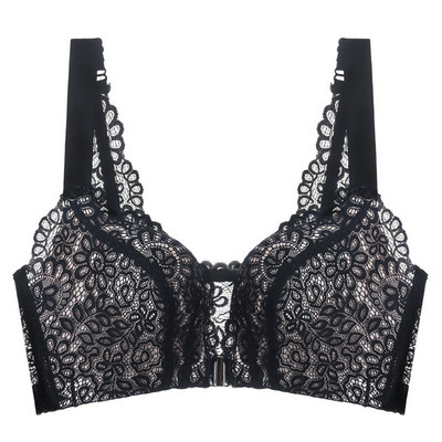 Sutien din dantelă Sutien pentru femei cu închidere în față Sutien sexy Sutien cu ridicare în față și închidere Sutien fără fir Sutien adunat moale Top Vest BCD