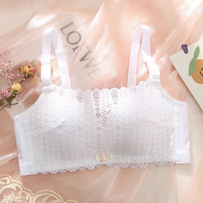 Pehme ja terasest rõngastamata rinnahoidja Seksikas hingav tüdrukute aluspesu õhuke pits, väike lihtne toruga ülaosa mähitud rinnakorv