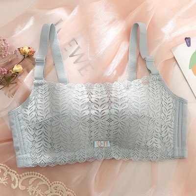 Pehme ja terasest rõngastamata rinnahoidja Seksikas hingav tüdrukute aluspesu õhuke pits, väike lihtne toruga ülaosa mähitud rinnakorv