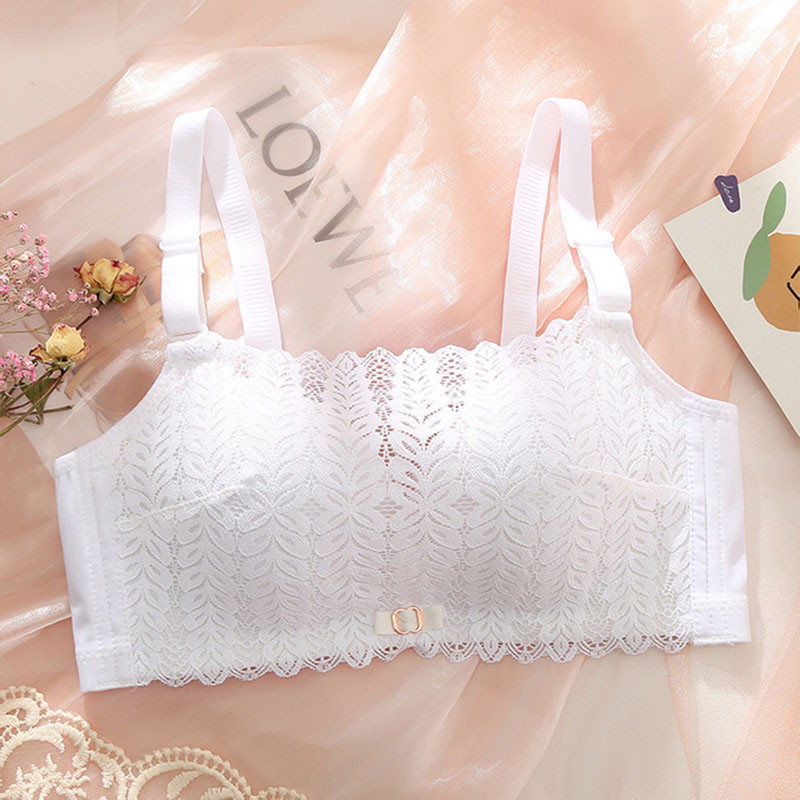 Pehme ja terasest rõngastamata rinnahoidja Seksikas hingav tüdrukute aluspesu õhuke pits, väike lihtne toruga ülaosa mähitud rinnakorv