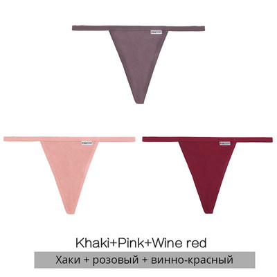 FINETOO 3Pcs/4Pcs Βαμβακερά στρινγκ Γυναικεία σέξι εσώρουχα G-string M-XL Girl σώβρακο Χαμηλό εσώρουχο T-back Γυναικείο εσώρουχο εσώρουχα