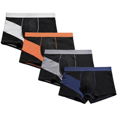 4 buc/lot Lenjerie de corp pentru bărbați Boxeri Calzoncillos Hombre Boxershorts Homme Chiloți pentru bărbați Chiloți din bumbac pentru bărbați Amuzant personalizat