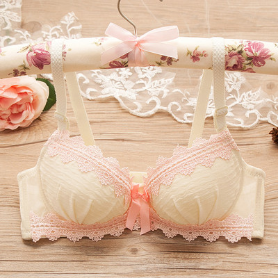 Japanski seksi slatki cvjetni srednjoškolski donji rublje Žensko bešavno tanko rublje Udoban grudnjak bez čeličnog prstena