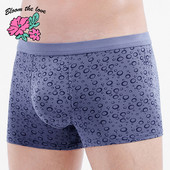 [Bloom the love] Marca picături de apă Lenjerie bărbați Boxer Homme Boxeri pentru bărbați Chiloți Bărbați Cuecas Masculina Mărime confortabilă L-3XL
