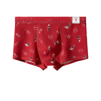 EXILIENS Brand 2079 Red Boxer Мъжко бельо Cotton Bermuda Ropa Interior Mens Boxers Cuecas Masculinas Man Calzoncillos L-3XL