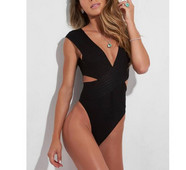 2018 New Celebrity Orange White Hollow Out Rayon Bodysuit One Piece Swimsuit Sexy Bodycon Bikini Χονδρική Dropship