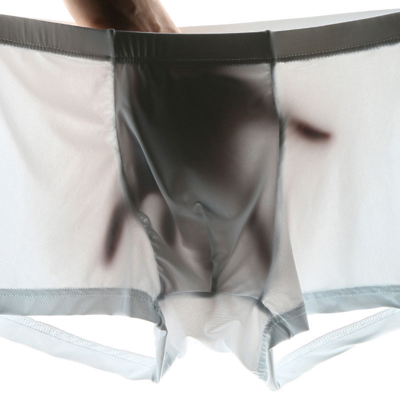 Jääsiid plahvatusstiilis üliõhuke hingav uus meeste pesu jääsiid puhast värvi läbipaistev lamenurk