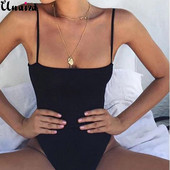 UNAIZA naiste body, uus naiste seksikas ühevärviline, õhuke, lameda suuga sling, ühes tükis alumine vest ja rinnakorvi aluspesu