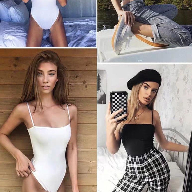 UNAIZA naiste body, uus naiste seksikas ühevärviline, õhuke, lameda suuga sling, ühes tükis alumine vest ja rinnakorvi aluspesu