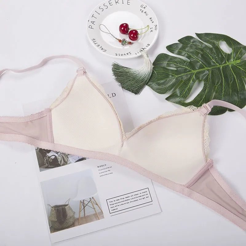 Confortabil, broderie florală, fără sudură, sexy, fără fir, sutiene din dantelă pentru femei sutien push-up Bralette Lenjerie de corp din bumbac moale Lenjerie