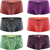 Boxer obraznic pentru bărbați, lenjerie de corp sexy cu mini obraz, cu talie joasă, spate brazilian, sub chiloți pentru bărbați