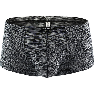 Boxer obraznic pentru bărbați, lenjerie de corp sexy cu mini obraz, cu talie joasă, spate brazilian, sub chiloți pentru bărbați