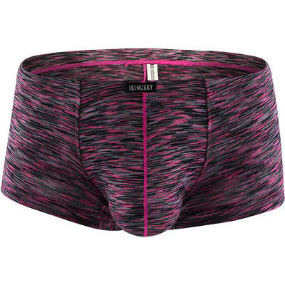 Boxer obraznic pentru bărbați, lenjerie de corp sexy cu mini obraz, cu talie joasă, spate brazilian, sub chiloți pentru bărbați