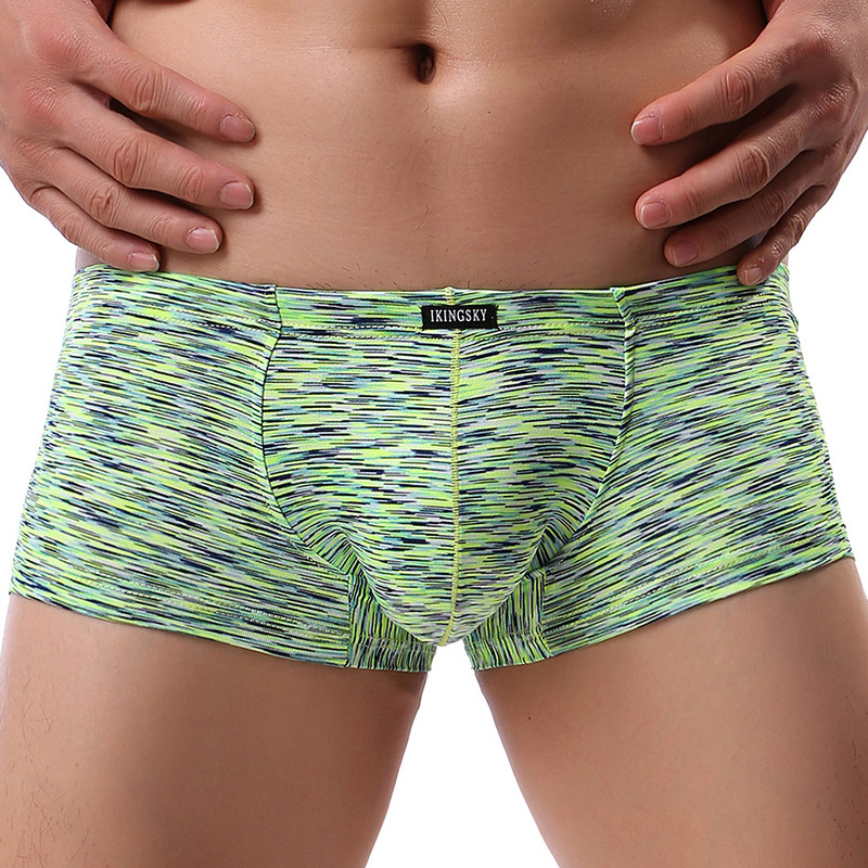 Boxer obraznic pentru bărbați, lenjerie de corp sexy cu mini obraz, cu talie joasă, spate brazilian, sub chiloți pentru bărbați