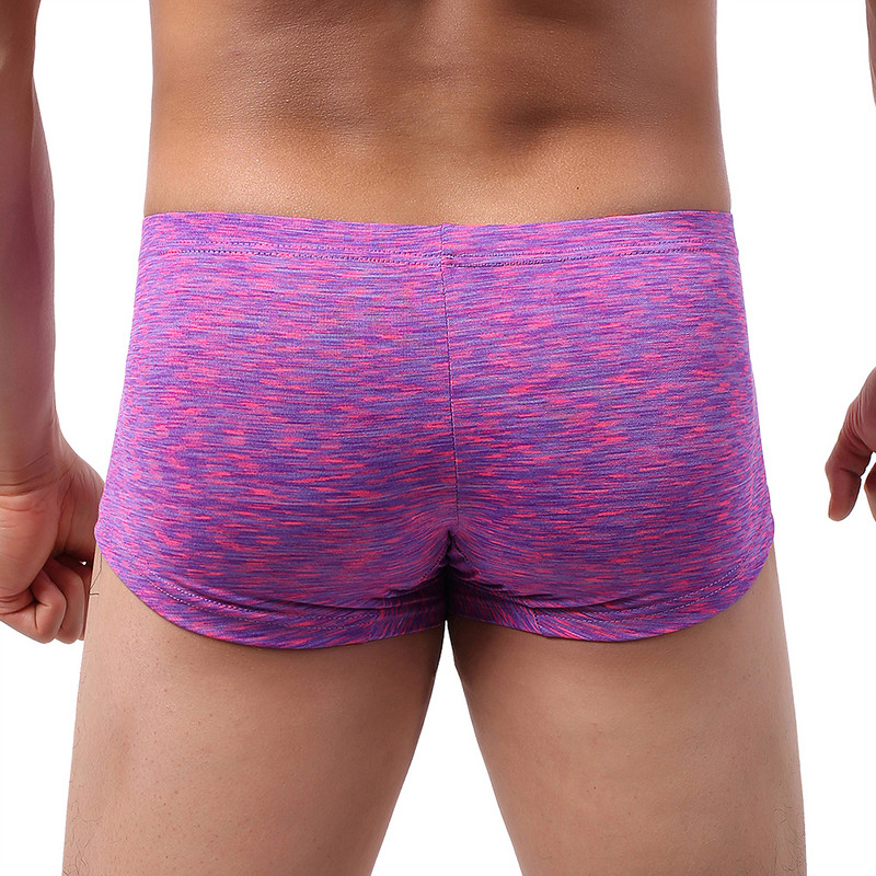 Boxer obraznic pentru bărbați, lenjerie de corp sexy cu mini obraz, cu talie joasă, spate brazilian, sub chiloți pentru bărbați