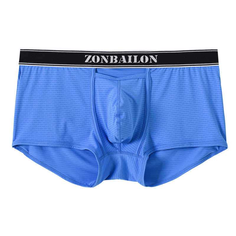 Slip boxer sexy pentru bărbați, cu design de personalitate, lenjerie moale și respirabilă