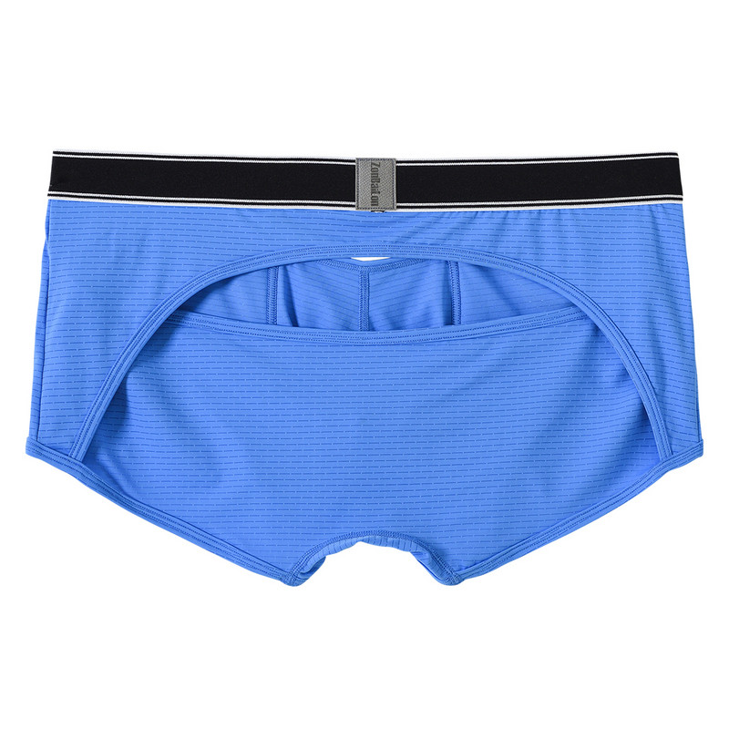Slip boxer sexy pentru bărbați, cu design de personalitate, lenjerie moale și respirabilă