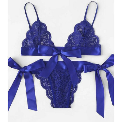 Moda Nouă Sexy Culoare Solidă Fundă goală Costum de lenjerie sexy Europa și America Lenjerie pentru femei Negru Albastru Verde închis Roșu Alb