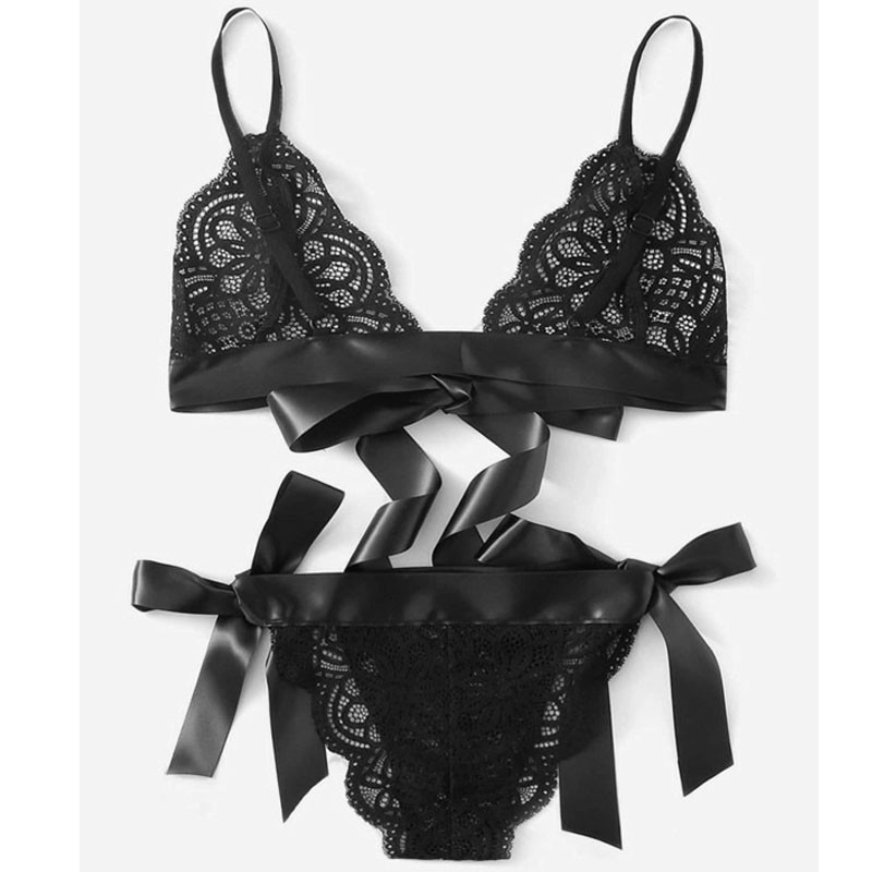 Moda Nouă Sexy Culoare Solidă Fundă goală Costum de lenjerie sexy Europa și America Lenjerie pentru femei Negru Albastru Verde închis Roșu Alb