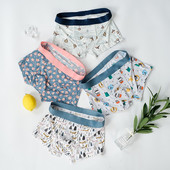 Chiloți bărbați 3 buc Lenjerie de gheață din mătase Boxer fără urmă, imprimare cu personalitate la modă, ultra-subțire, respirabilă, vânzare