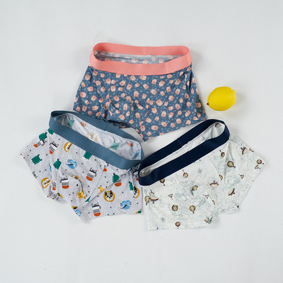 Chiloți bărbați 3 buc Lenjerie de gheață din mătase Boxer fără urmă, imprimare cu personalitate la modă, ultra-subțire, respirabilă, vânzare