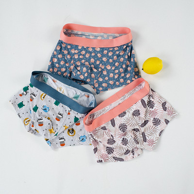 Chiloți bărbați 3 buc Lenjerie de gheață din mătase Boxer fără urmă, imprimare cu personalitate la modă, ultra-subțire, respirabilă, vânzare