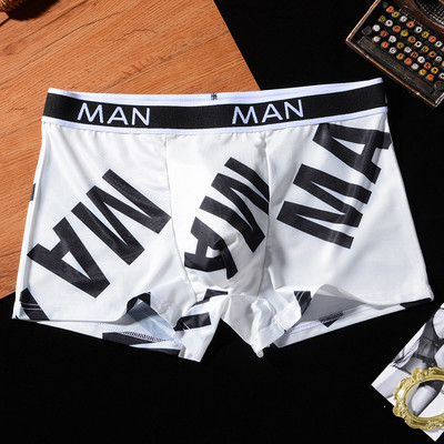 [Bloom the love] Lenjerie nouă pentru bărbați Boxer Letter Boxeri pentru bărbați Chiloți Bărbați Ropa Interior Hombre Cuecas Masculina Calzoncillos M-3XL