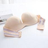 Sanderala seksikas naiste õmblusteta aluspesu Olkaimeta rinnahoidja pulmakleit Push Up pits nähtamatu seljata pesu