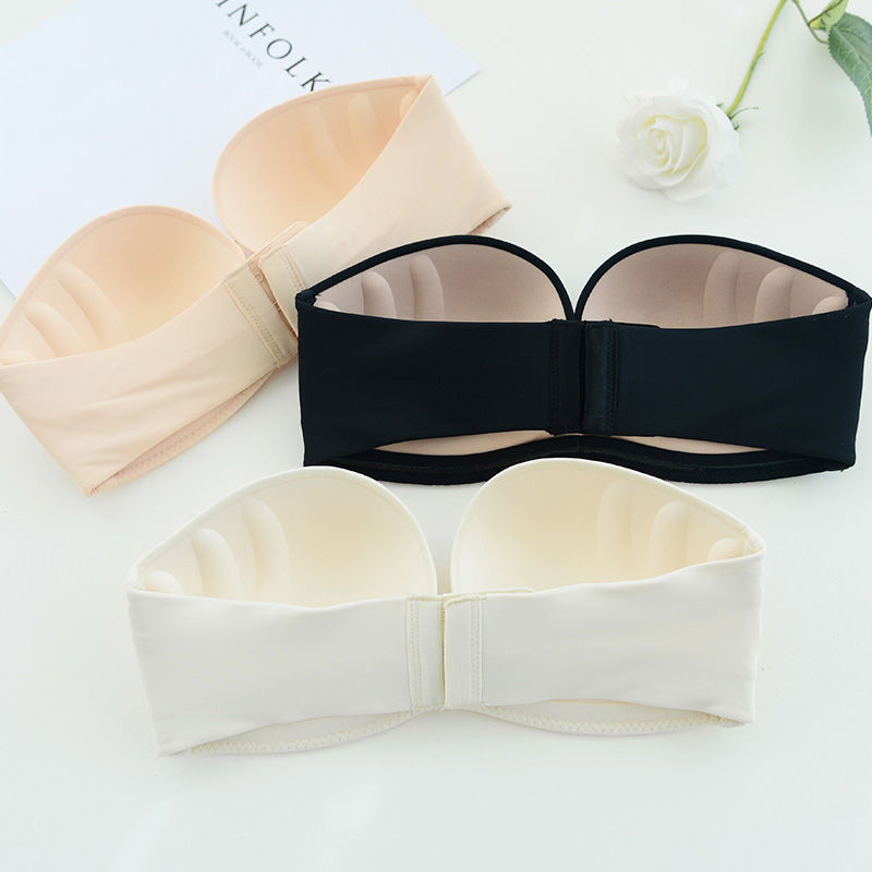 Sanderala seksikas naiste õmblusteta aluspesu Olkaimeta rinnahoidja pulmakleit Push Up pits nähtamatu seljata pesu