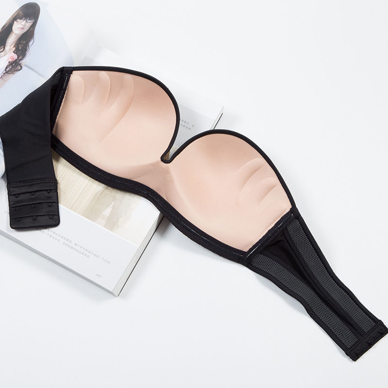 Sanderala seksikas naiste õmblusteta aluspesu Olkaimeta rinnahoidja pulmakleit Push Up pits nähtamatu seljata pesu
