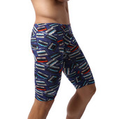 Noua lenjerie de corp pentru bărbați Boxeri pentru bărbați Pantaloni largi cu săgeți cu imprimeu Husă respirabilă Chiloți cu picioare lungi Trunchi pentru bărbați Chiloți elastici Masculina