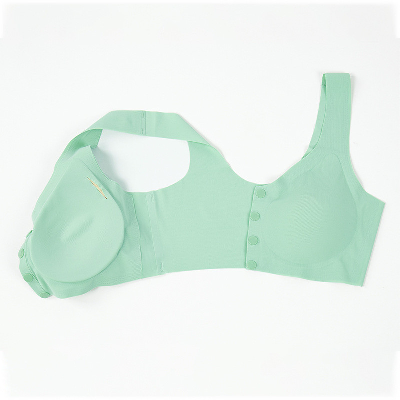 Fan·Sweet Front Button rinnahoidja naiste aluspesu hingav õmblusteta BraletteVest Push Up rinnahoidja juhtmevaba pesu bikiinid