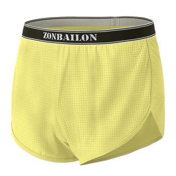 Zonbailon Ново мъжко боксьорско бельо SexyFull Coverage Hip with Low Rise Short Briefs Style Side Split Boxer Underwear