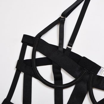 Aduloty New Ladies Sexy Strappy Hollow Cross Σέξι ερωτικά εσώρουχα κορμάκι Underwire Gather Sling εσώρουχα στρινγκ