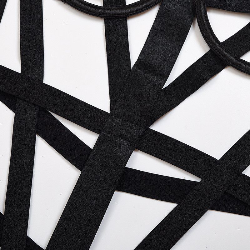 Aduloty New Ladies Sexy Strappy Hollow Cross Σέξι ερωτικά εσώρουχα κορμάκι Underwire Gather Sling εσώρουχα στρινγκ