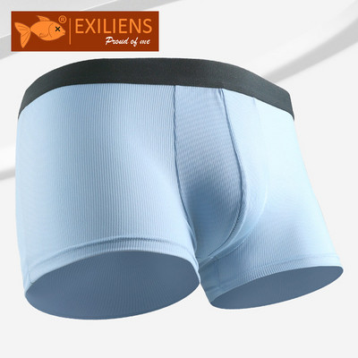 EXILIENS Légáteresztő férfi boxer fehérnemű Solid Bermuda Masculina Ropa Interior Hombre férfi boxer Calzoncillos Man Homme L-3XL