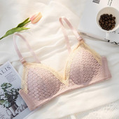 Tüdrukute juhtmevaba rinnahoidja, õhuke juhtmevaba aluspesu, väike rindkere kogutud reguleerimistüüp, longusvastane stereotüüpne rinnahoidja suures suuruses pesu