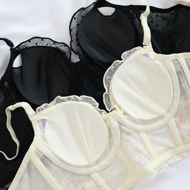 Mulberry siidivoodriga 3/4 tassi rinnahoidjad naistele õhukesed reguleeritavad tüübid mustad seksikas pitsist bralette igapäevaseks kandmiseks mõeldud juhtmevaba push-up rinnahoidja