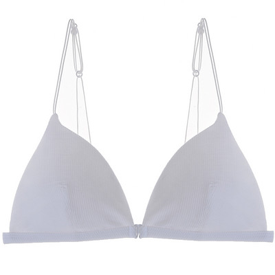 Seksikas prantsuse puuvillane juhtmevaba rinnahoidja, pehme, õhuke kolmnurkne kauss, esikinnitusega seljata suvine naiste aluspesu, Bralettle 2020