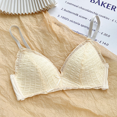 Moda Solid Wireless Sexy Simplu Subțire Sutien Push Up Dantela Ajustat Bralette Lenjerie Confort AB Cup Sutiene Respirabile pentru Femei