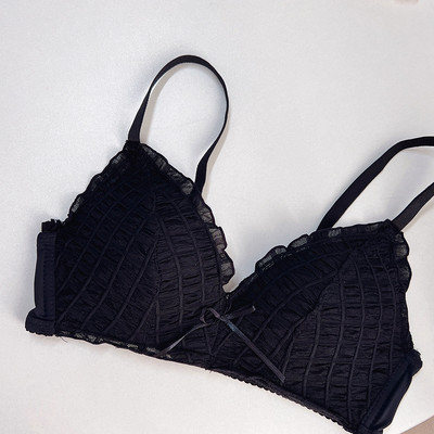 Moda Solid Wireless Sexy Simplu Subțire Sutien Push Up Dantela Ajustat Bralette Lenjerie Confort AB Cup Sutiene Respirabile pentru Femei